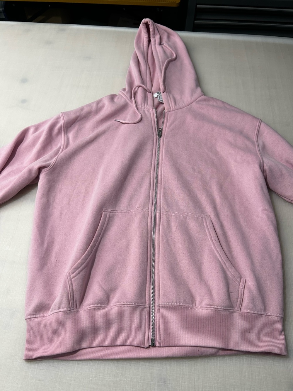 Women's Pink Full-Zip Hooded Jacket xl